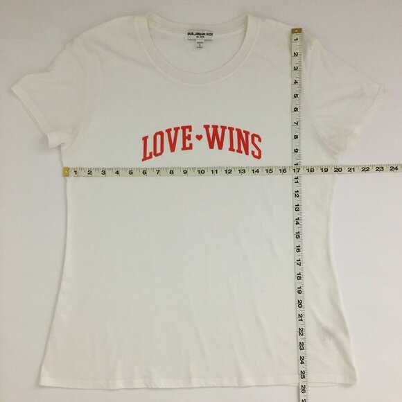 SUB_URBAN RIOT "Love Wins" Thin Lightweight Graphic T-Shirt - L - Picture 4 of 7